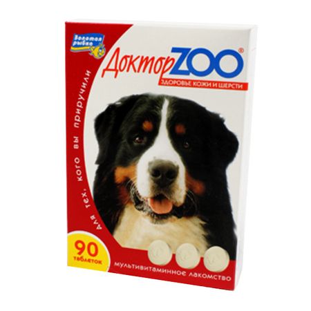 лакомство для собак ДОКТОР ZOO биотин здоровье кожи и шерсти 90таб витамины и добавки cliny паста лечебная для вы  шерсти для кошек 75 мл