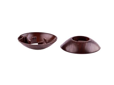 розетта напольная ПВХ для труб d26мм Венге 2шт. розетта напольная пвх для труб d26мм махагон 2шт