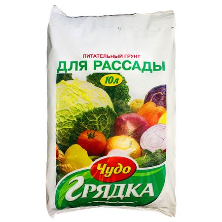 почвогрунт для рассады СЕЛИГЕР-АГРО Чудо грядка 10л почвогрунт любо зелено для рассады 10л