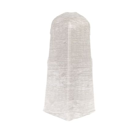 угол наружный для плинтуса ПВХ SALAG Lima 72мм Жемчужный тик 1шт.