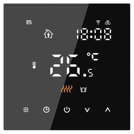 терморегулятор сенсорный Русское тепло Wi-Fi с датчиком ТР-505 черный русское лото