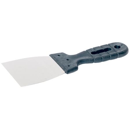 шпатель малярный ИНТЕК нержавеющая сталь пластиковая ручка 80 мм, арт.10102-080-430 шпатель малярный интек 80 мм нержавеющая