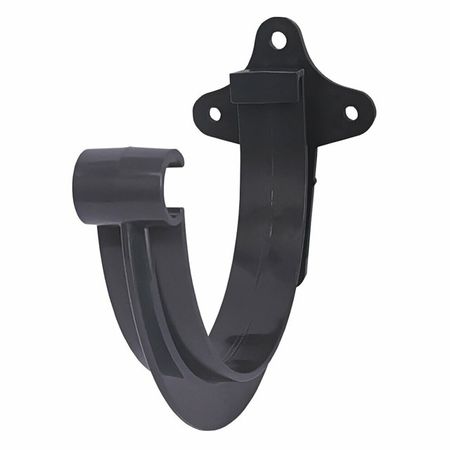 кронштейн желоба IMPLAST G130/80 130 мм ПВХ (АБС) графит