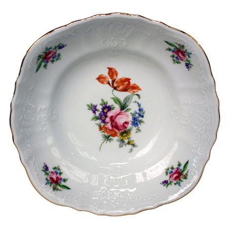 салатник THUN Bernadotte Мейсенский букет 19см 0,4л круглый фарфор салатник concordia мейсенский букет 25 см круглый