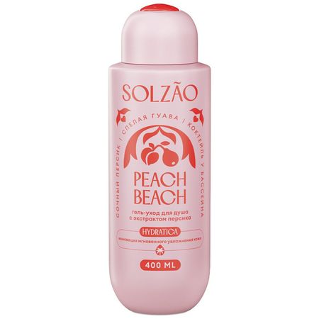 гель для душа SOLZAO Peach Beach с экстрактом персика 400мл reliabli art 5 panel landscape sunset beach print on canvas