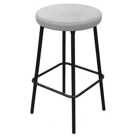 табурет полубарный поворотный ЛАДЬЯ КОМФОРТ 370х370х735мм светло-серый/черный муар ткань/металл аксессуары для мотоциклов защитный для сиденья для honda cbf600 s n cbf1000 cbf 600 1000 нейлоновая ткань для седла