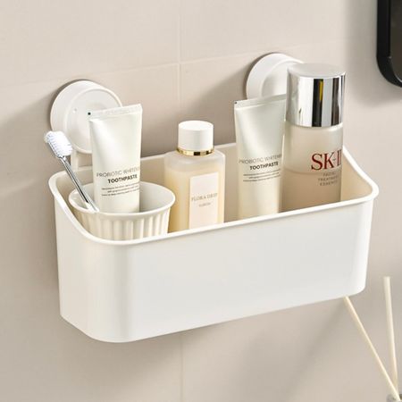органайзер для ванной комнаты подвесной пластик белый