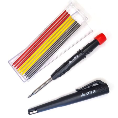 карандаш строительный механический CORTE AUTO PENCIL SET1 в комплекте 9 запасных стержней tombow механический карандаш mono graph multi series 0 3 0 5 мм