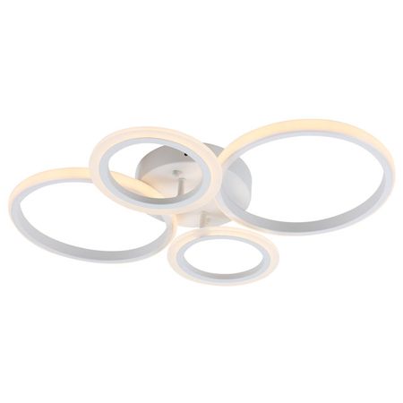 люстра потолочная светодиодная ESCADA Экспанс LED 65Вт 3000/6500К белый люстра потолочная мадлен 112вт led 7840лм 3000 6500к