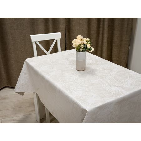 клеёнка Зеркало/Mirror Тропикана шир.140см бежевая, арт.14509