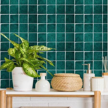 панель декоративная самоклеящаяся BESTENHAUS Классика изумруд 300х300мм 4шт. минералов qianchuan изумруд кварц кристаллы