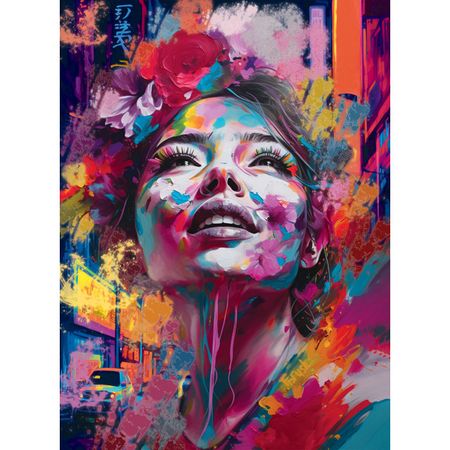 картина на холсте Яркие мечты 500х700мм постеры с животными на холсте