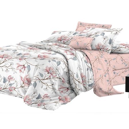 постельное белье евро Эльф Делюкс/De Luxe сатин 2 нав.70х70см, арт.143-Юлия