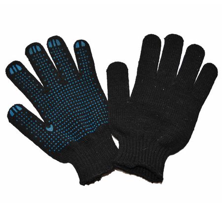 перчатки х/б с ПВХ точка черные перчатки берта нейлон пвх точка в асс те