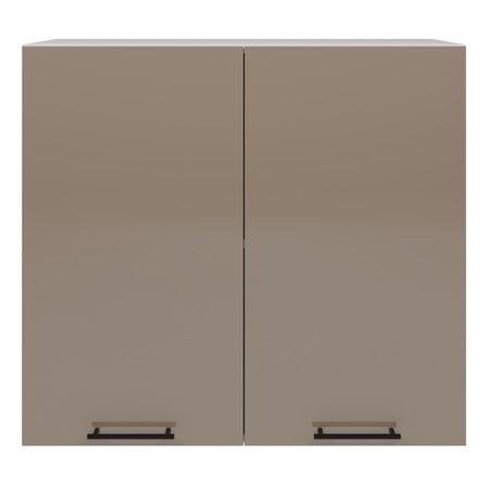 шкаф навесной Мокко глянец 720x800x312мм 2 двери МДФ/ЛДСП