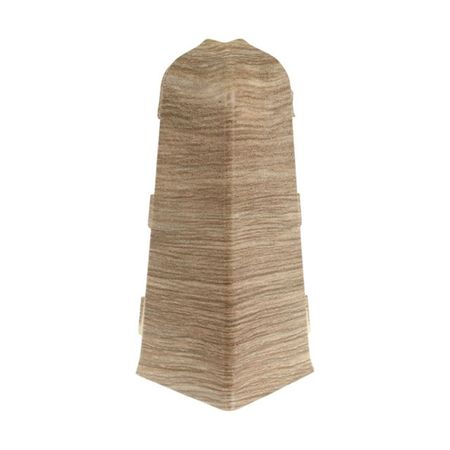 угол наружный для плинтуса ПВХ SALAG Lima 72мм Дуб каньон 1шт.