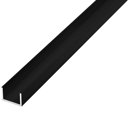 профиль алюминиевый П-образный черный 10х15х10х1х2000мм крючок s образный 10мм 1шт