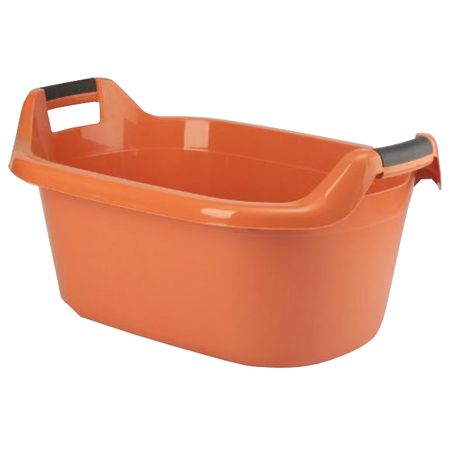 таз ПОЛИМЕРБЫТ 30л овальный с ручками пластик цвет в ассортименте