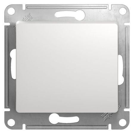 выключатель 1-клавишный SYSTEME ELECTRIC Glossa белый блок 3 клавишный выключатель и розетка schneider electric glossa б з белый