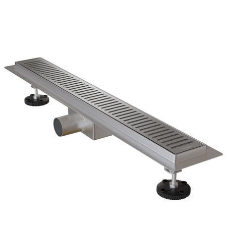 трап лотковый IDDIS Level  600 мм слив 40/50мм комбинированный затвор хром трап горизонтальный ore 100х100мм слив 50мм металл гидрозатвор