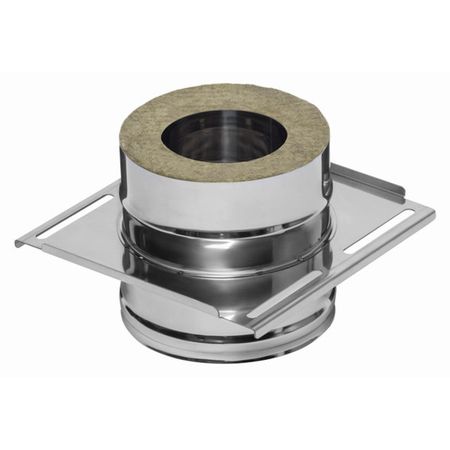 площадка монтажная для соединения одностенного дымохода к дымоходу с изоляцией Ф115/200мм AISI 430 hafele монтажная площадка крестовая 0мм 329 71 500