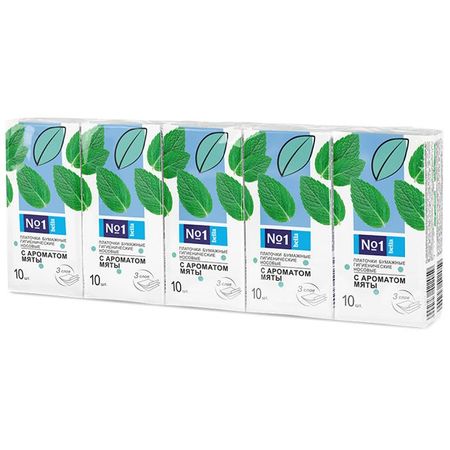 платки носовые BELLA 3-слойные 10шт 10уп.