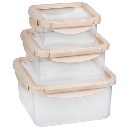 набор контейнеров MALLONY Unico 3шт 2,2л, 1,2л, 0,55л квадратный с эластичной крышкой пластик, силик контейнер для продуктов mallony unico 1 2л 19x13 5x7 5см 4 замка прямоугольный с эластичной крышкой