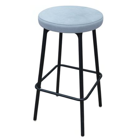 табурет барный поворотный ЛАДЬЯ КОМФОРТ 370х370х790мм светло-серый/черный муар ткань/металл аксессуары для мотоциклов защитный для сиденья для honda cbf600 s n cbf1000 cbf 600 1000 нейлоновая ткань для седла