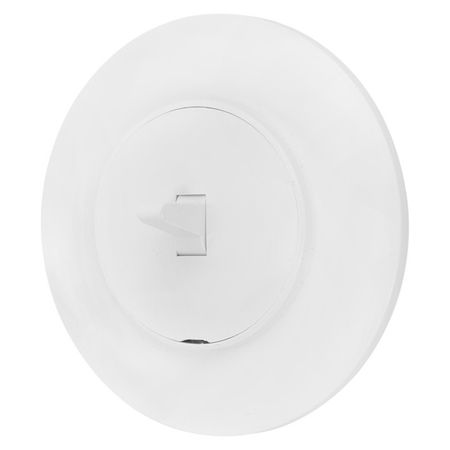 выключатель 1-клавишный BYLECTRICA Прованс тумблерный круг белый