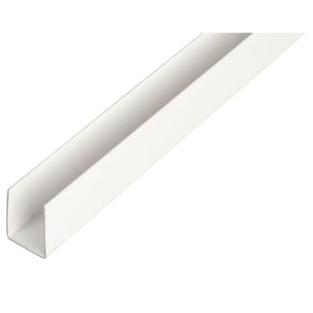 профиль ПВХ П-образный 10x10x10х1х2000мм белый крючок s образный 10мм 1шт