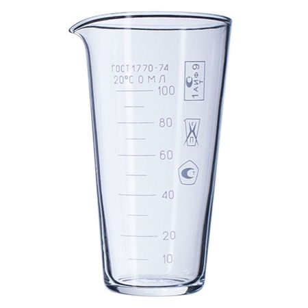 стакан мерный 100мл стекло