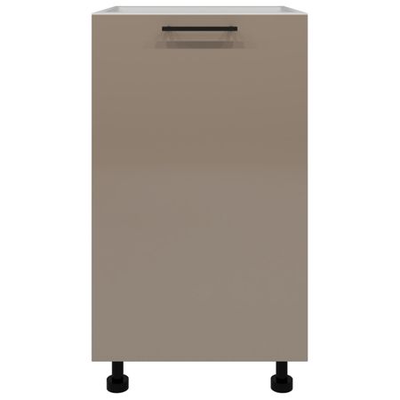 шкаф напольный Мокко глянец 820х450х504мм 1 дверь МДФ/ЛДСП