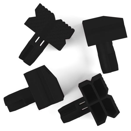 Упоры Sanitooдля складного верстака, 4 шт упор противооткатный 165х80х80мм пластик