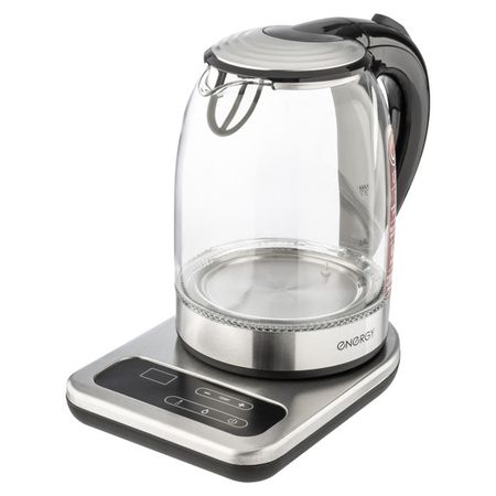 чайник ENERGY E-220E 2200Вт 1,7л стекло серебристый