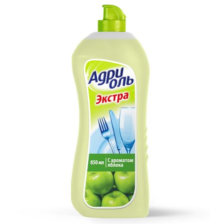 средство для посуды АДРИОЛЬ Яблоко гель 850мл средство для посуды meine liebe спелое яблоко гель концентрат 750мл