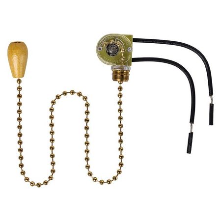 выключатель сонетка SMARTBUY с цепочкой для бра 270мм золото