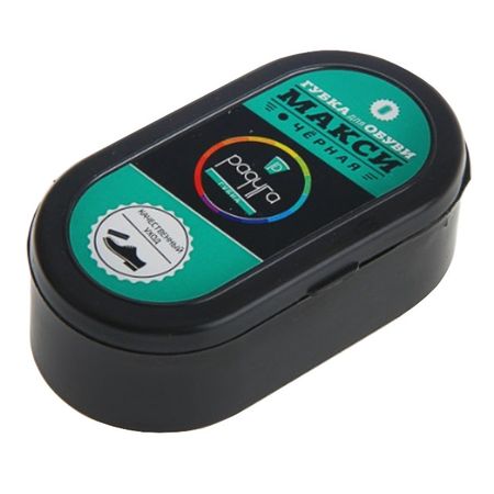 губка для обуви РАДУГА Макси бесцветная для кожи воск для обуви радуга 45мл банка