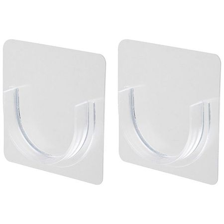 держатель для карниза самоклеящийся  РЫЖИЙ КОТ пластик прозрачный 2 шт прозрачный держатель для карт idol kpop