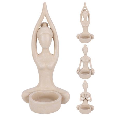 подсвечник Йога Будда 8х7х13см полистоун babao будда мать 40 мм позолоченные фотообои вызов копия подарка монеты копия памятных монет