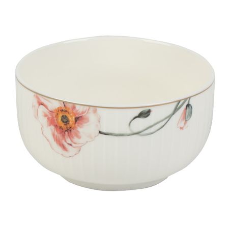 салатник TODELIA Маки 12,8см 0,6л костяной фарфор