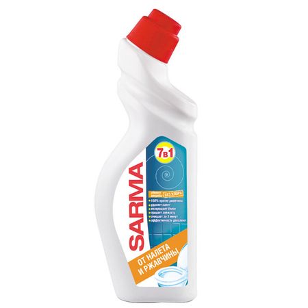 средство для туалета SARMA Антиржавчина гель 750мл средство для туалета unicum white гель 750мл