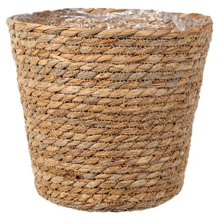 кашпо плетеное Сафари 4,5л d21,5см h19,5см рогоз, полипропилен натуральный