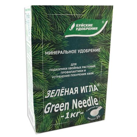 удобрение для хвойных растений Зелёная игла 1кг изолента зелёная