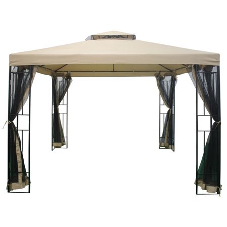 шатер с антимоскитной сеткой 3x3x2,65м бежевый