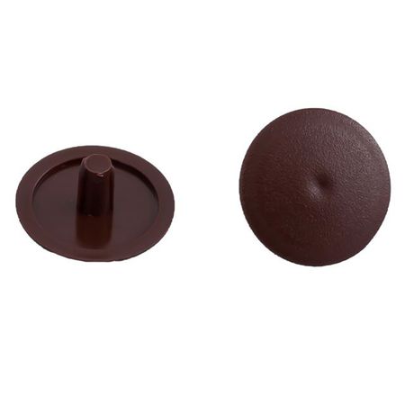 заглушка на шуруп-стяжку 7мм пластик коричневый 45шт шкант березовый 8х30мм 45шт