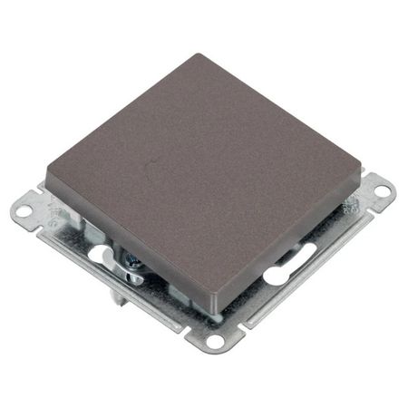 переключатель  1-клавишный Systeme Electric ATLASDESIGN схема 7 10АХ механизм мокко