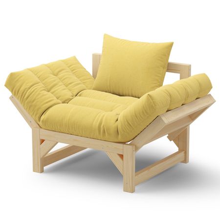 кресло Европа-2 800х740х680мм рогожка Laguna 555 желтый