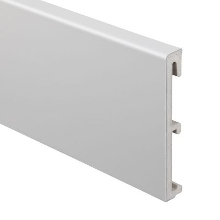 плинтус SALAG Alpha серый 2400x95,5 ударопрочный ПВХ микроскоп 64x 2400x для