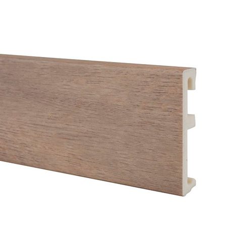 плинтус SALAG ALPHA Дуб солидный 2400x80мм ударопрочный ПВХ микроскоп 64x 2400x для