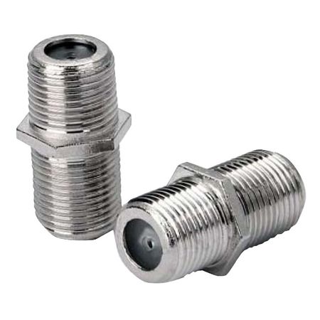 переходник TV/антенный DORI F гнездо - F гнездо 2шт металл